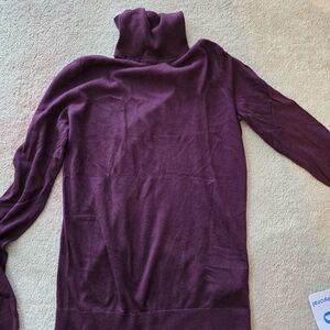 Ralph Lauren Rich Plum Turtleneck Sweater